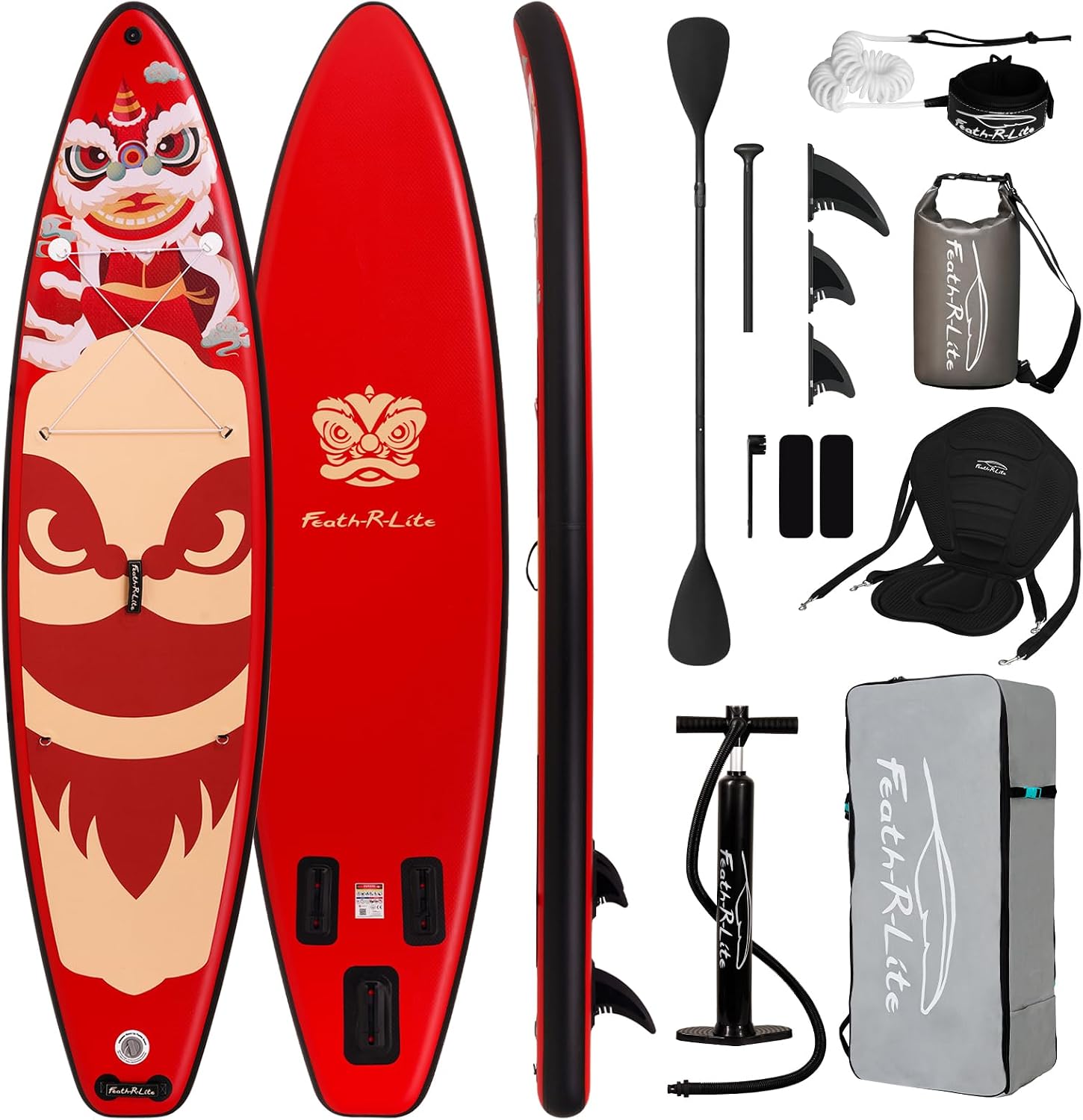 Thumbnail 6 de FEATH-R-LITE Aufblasbares Stand Up Paddle Board: Vielseitiges Allround-SUP mit Zubehör
