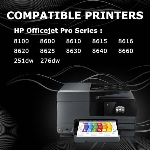 Detalle de DOUBLE D 950XL/951XL Multipack für HP Officejet Pro – kompatible Patronen mit Chips