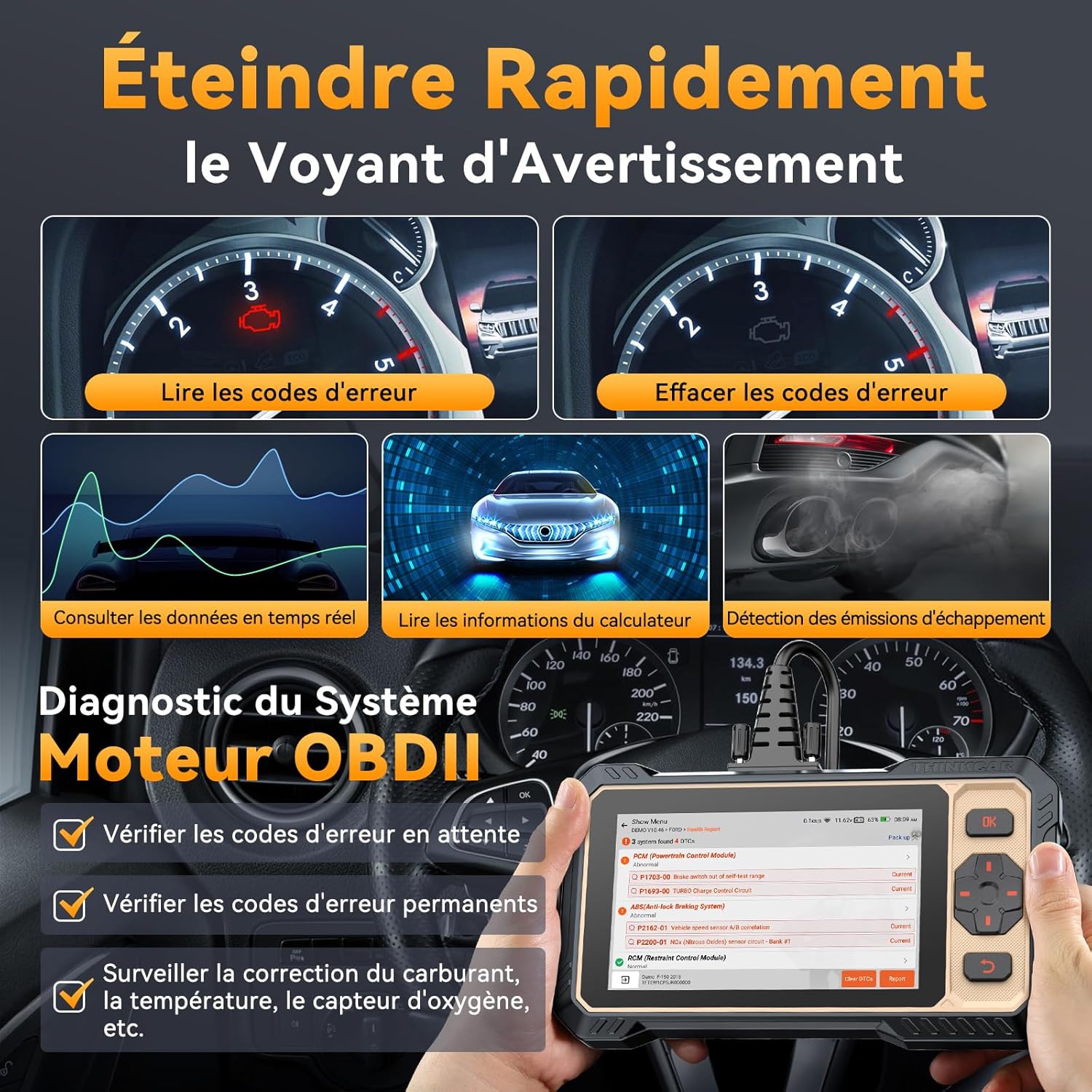 Detalle 2 de THINKCAR ThinkScan 662 valise diagnostic OBD2