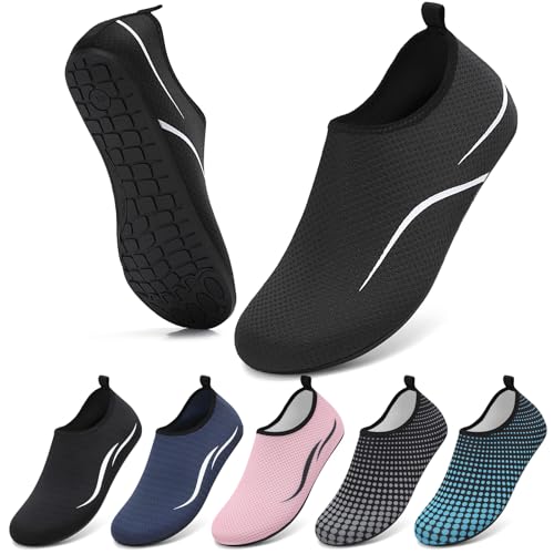 Detalle de VOLHAL Wasserschuhe Herren Damen – 787BK39EU, Unisex-Strandschuhe, Schnell trocknend und rutschfest