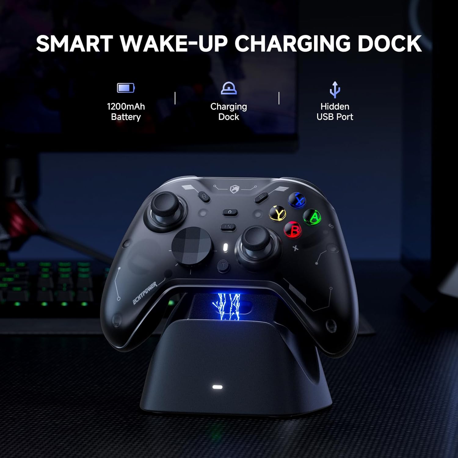 Thumbnail 6 de ECHTPower Wireless Game Controller 1200mAh
