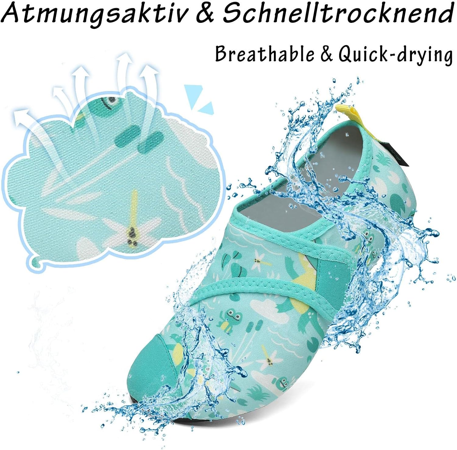 Detalle de SAGUARO Scarpe da immersione bambini e ragazze con chiusura in velcro