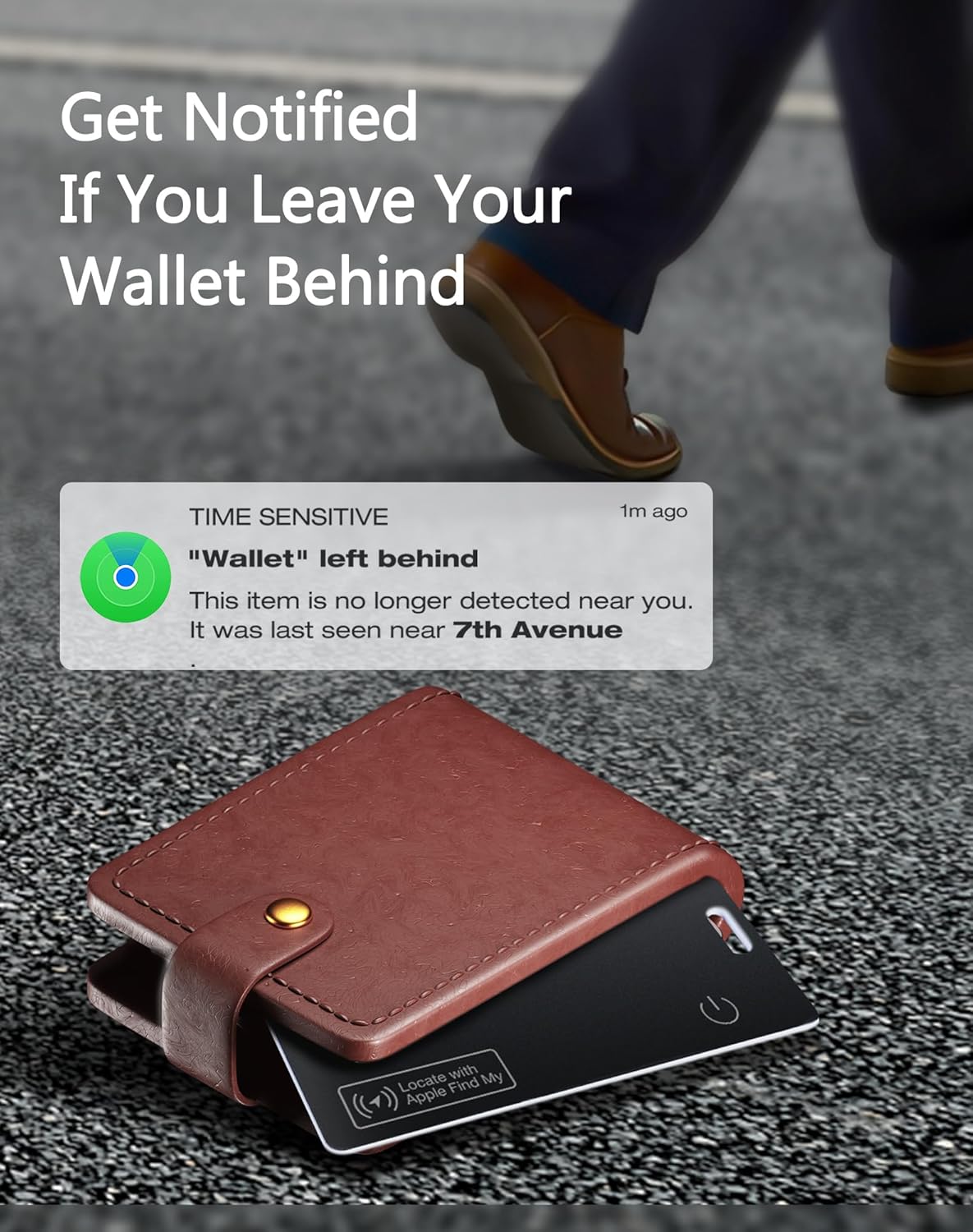 Detalle de 2 Pack Apple MFi Certified Wallet Tracker Card (1.7mm) for Find My – IP68 Waterproof & Slim