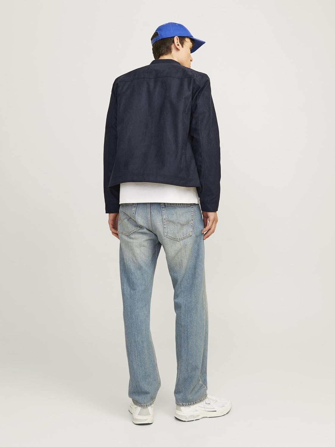 Thumbnail 2 de JACK & JONES Herren Kunstwildlederjacke mit Steppung und Vordertaschen