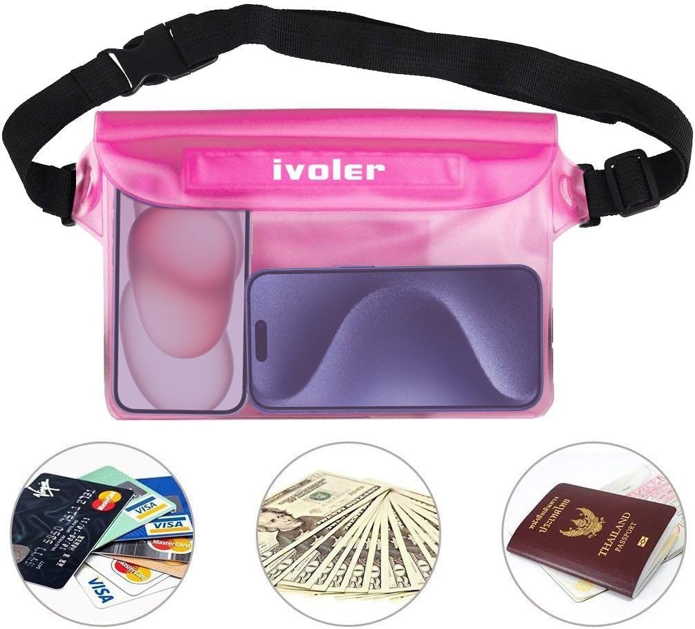 Thumbnail 6 de ivoler Pack of 2 Universal Waterproof Waist Bag with Adjustable Belt