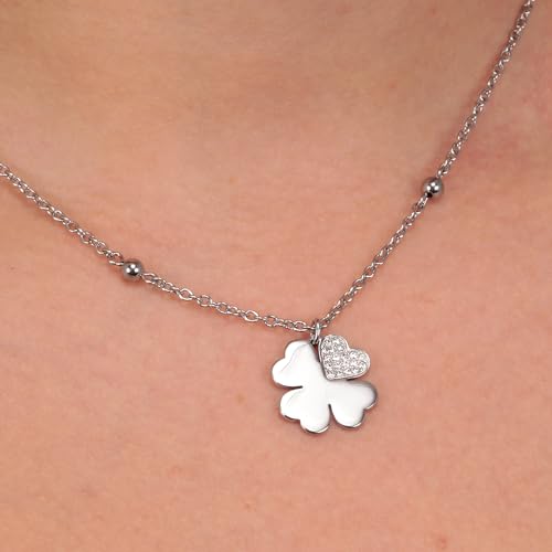 Detalle de Morellato Collana Donna VALENTINA in Acciaio con Cristalli – SATQ09