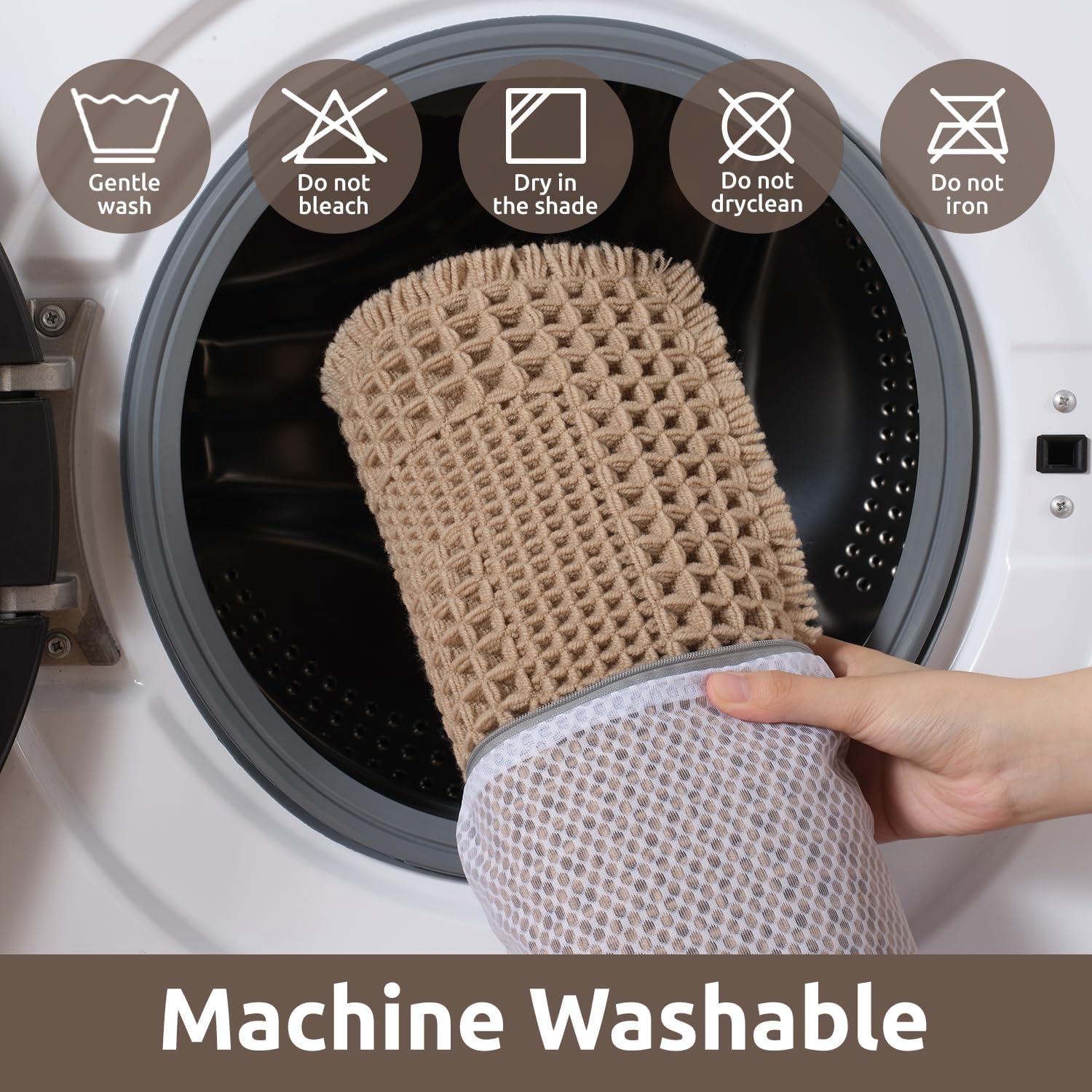 Thumbnail 5 de AMOAMI Waffle Bath Mat 24"x72"