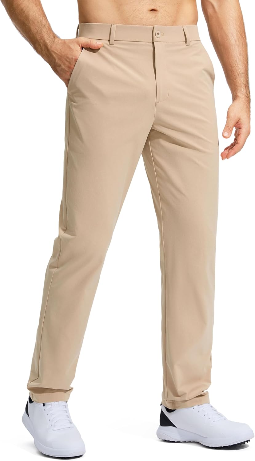 Detalle de Pudolla Men's Golf Pants Stretch - Lightweight, Quick-Dry Dress Slacks