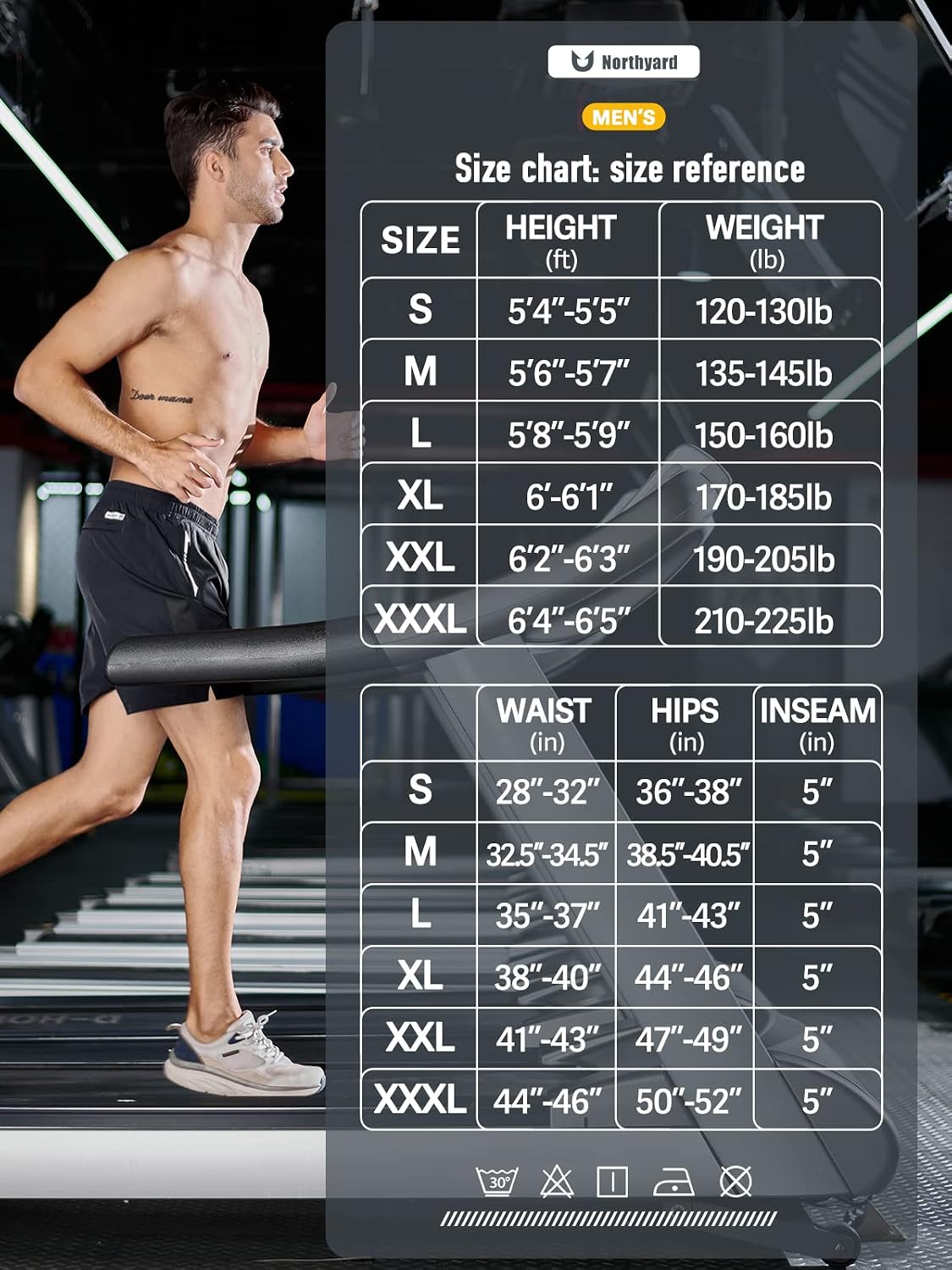 Thumbnail 5 de NORTHYARD Men's Running Shorts 5" Inseam