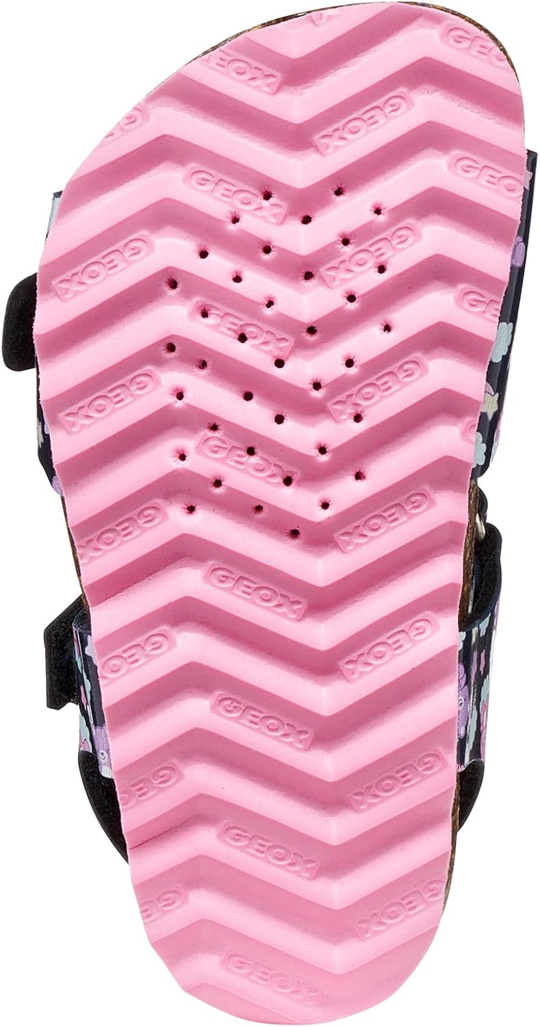 Detalle de Geox Sandali da bambina B CHALKI Girl Navy/Multicolor – comfort traspirante per l’estate della tua piccola