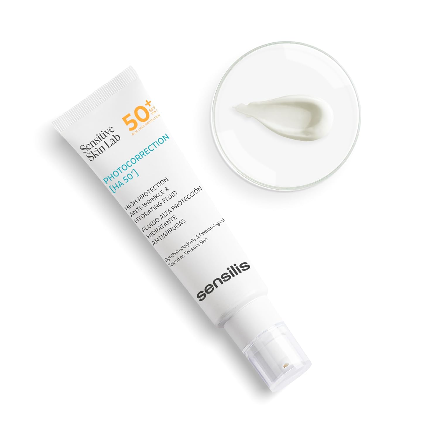 Thumbnail 1 de Sensilis Photocorrection HA SPF50+ Gesichtscreme – Hyaluronsäure, Provitamin D3, Lichtschutz 50+, für empfindliche Haut, 50 ml