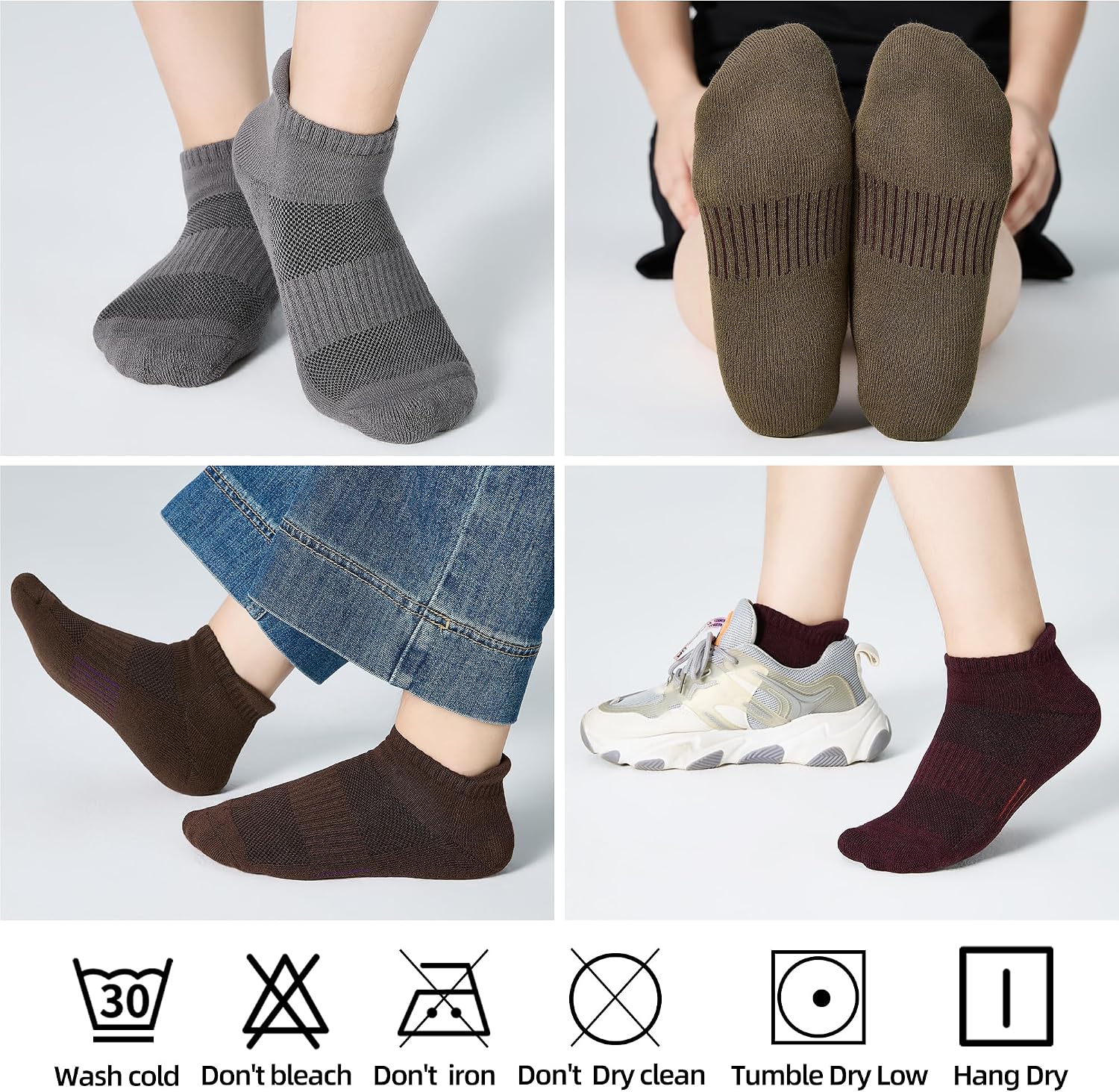 Thumbnail 5 de ATBITER Women's Ankle Socks, 6 Pairs