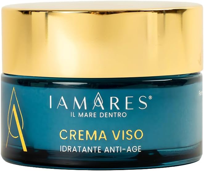 Detalle de IAMARES Crema Viso Idratante Anti-Age con Acqua di Mare della Sardegna 50 ml