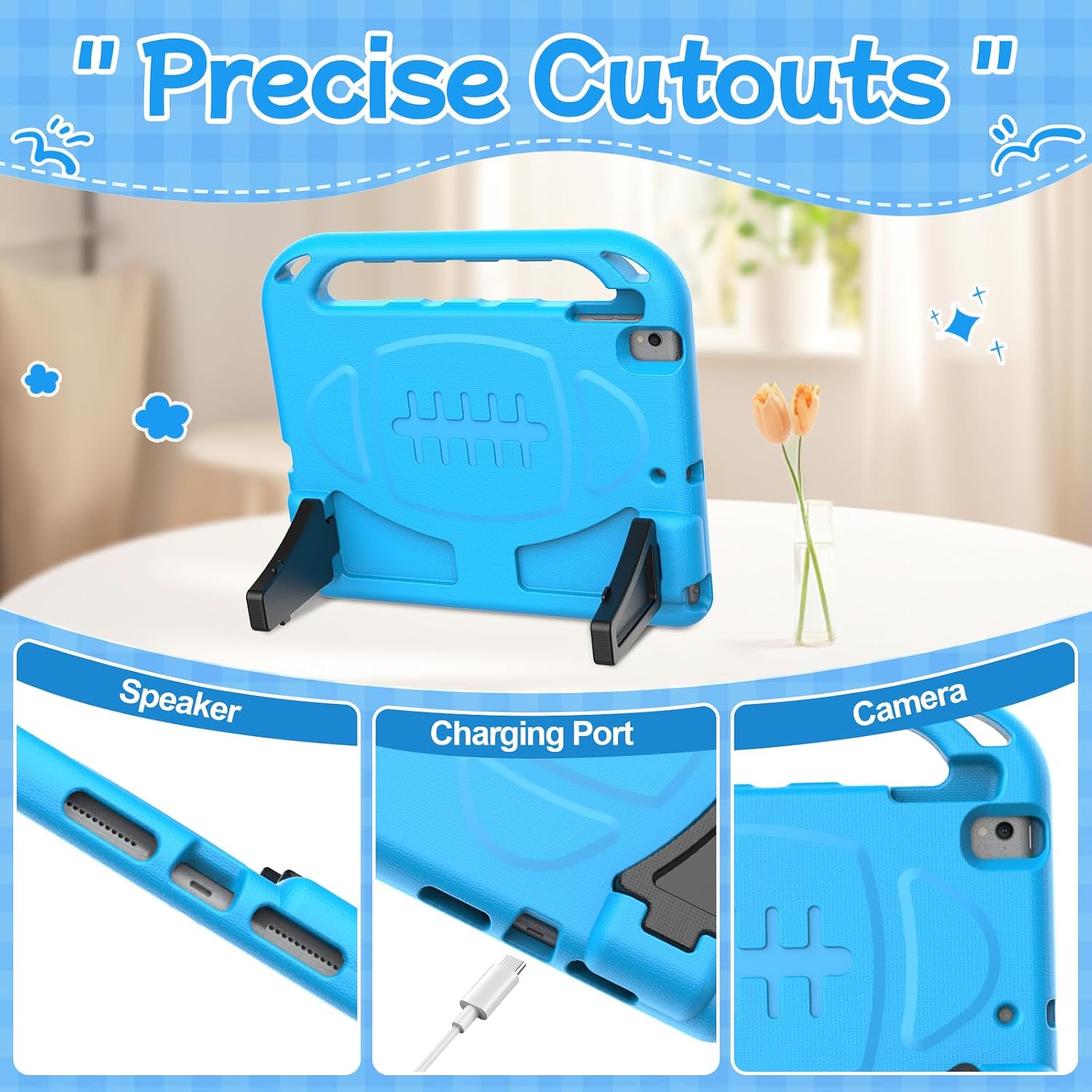 Thumbnail 6 de SINSO Kids Case for iPad 9th Gen / 8th Gen / 7th Gen 10.2in with Built-in Screen Protector