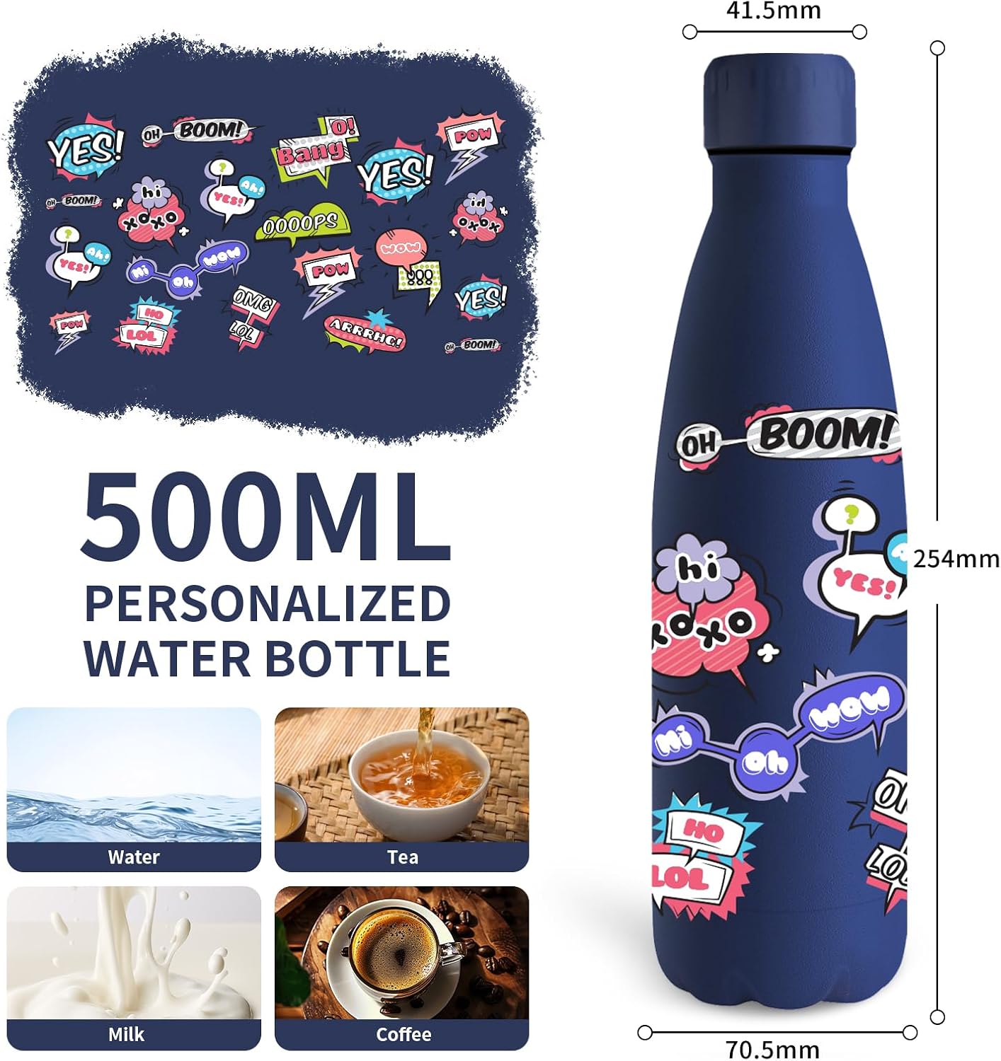 Thumbnail 2 de Cantimplora Acero Inoxidable 500ml Azul 🌊