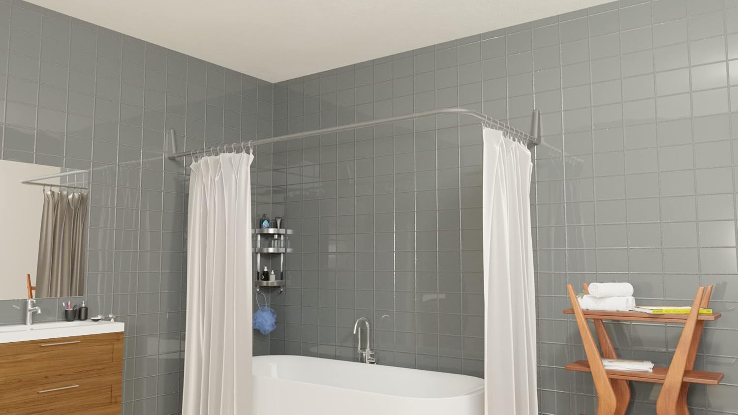 Detalle de Tringle de douche angle 12 combinaisons