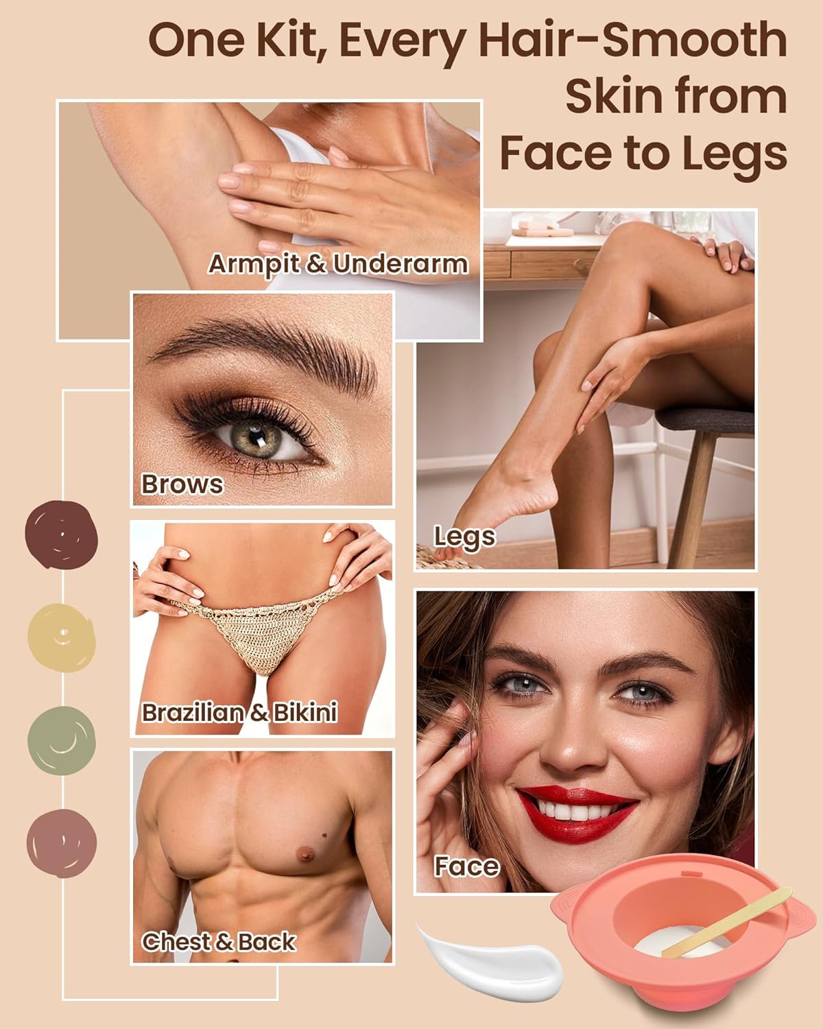 Thumbnail 4 de Waxing Set Wachs Haarentfernung Waxing Maschine