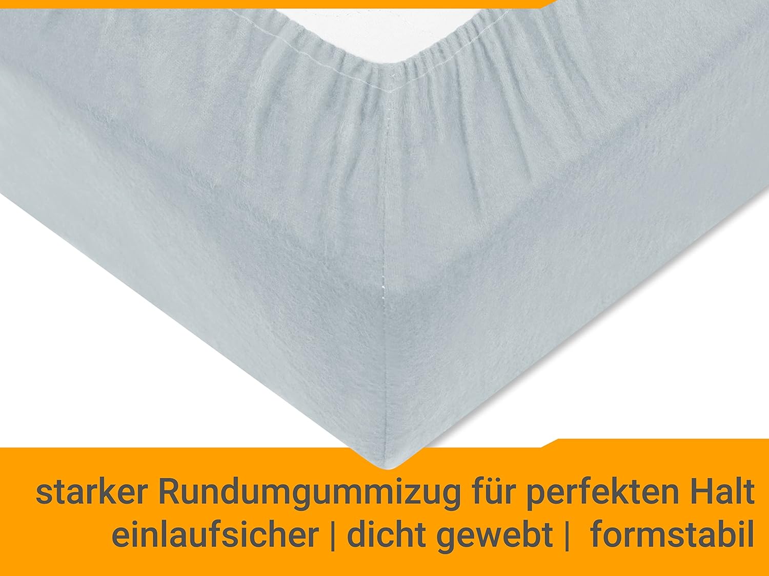 Thumbnail 4 de Npluseins Drap Housse 90x200 à 100x200 cm – Flanelle fine 100% coton, Allemagne, azur