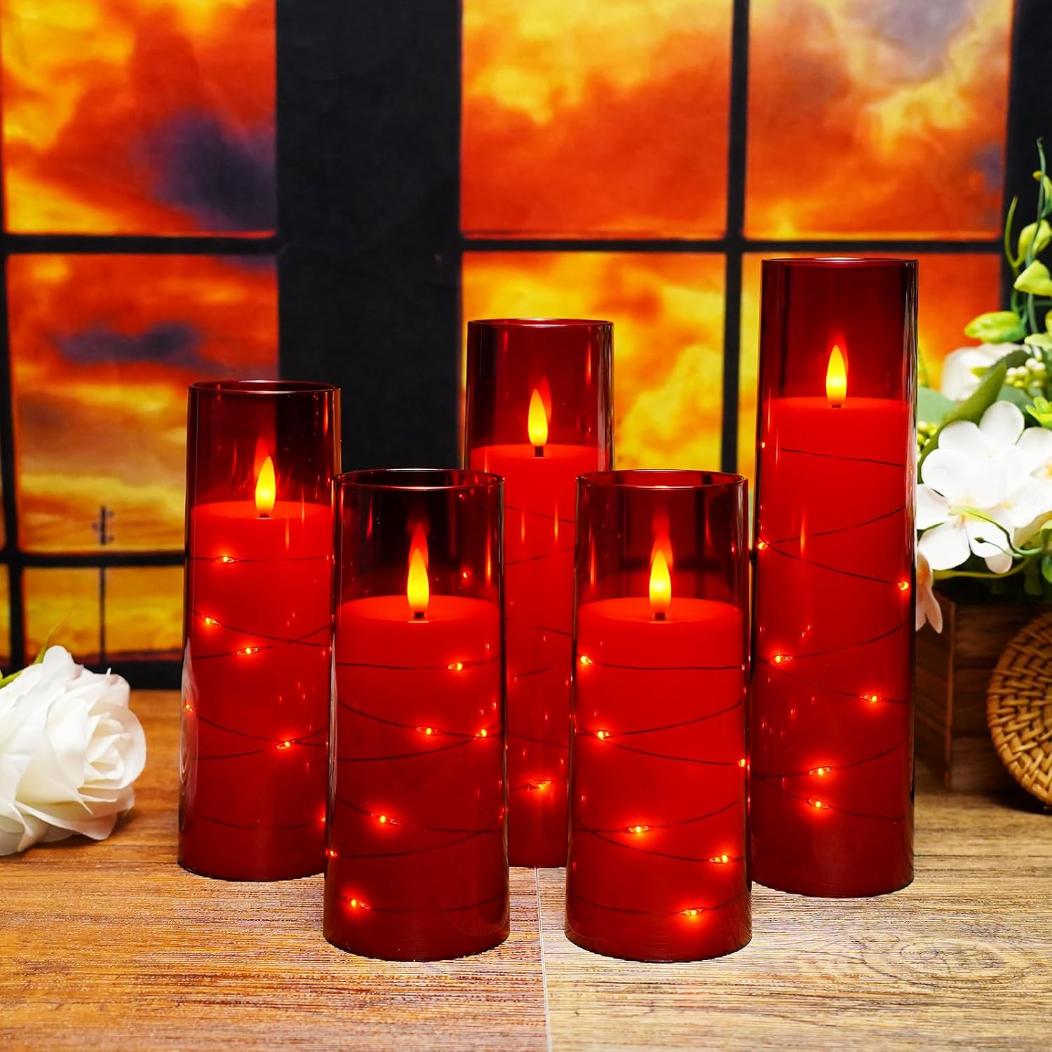 Thumbnail 5 de kakoya Flameless Candles 5pc for Home 🕯
