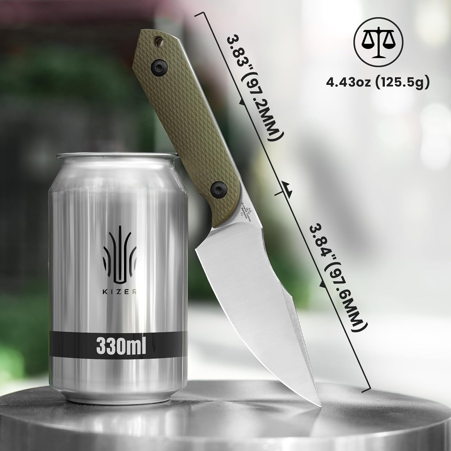 Detalle 1 de Kizer Fixed Blade Knife, D2 Steel