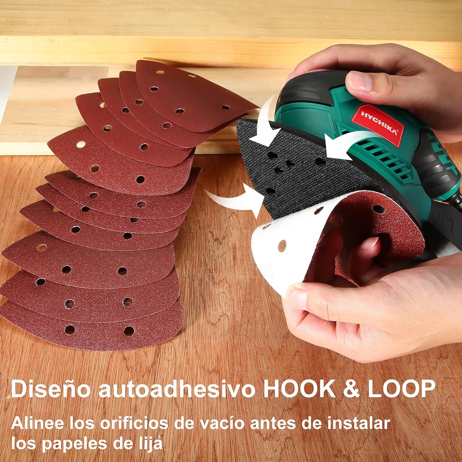 Detalle 2 de HYCHIKA Lijadora Madera 200W