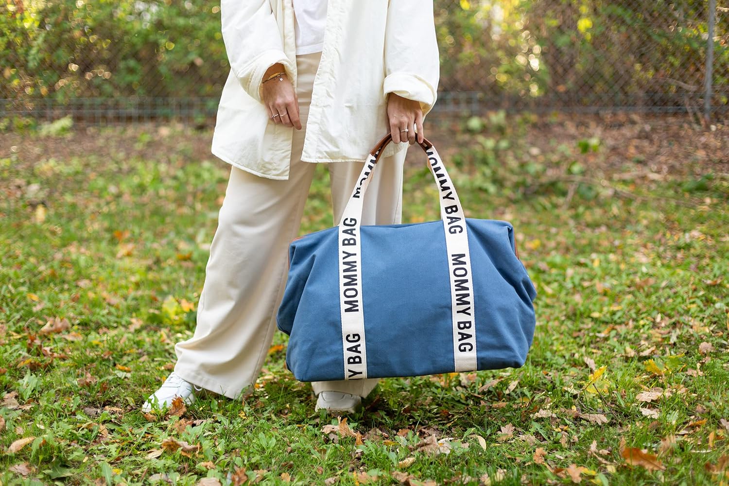 Thumbnail 1 de CHILDHOME Mommy Bag – Sac à langer grand contenance avec tapis à langer et poche isotherme