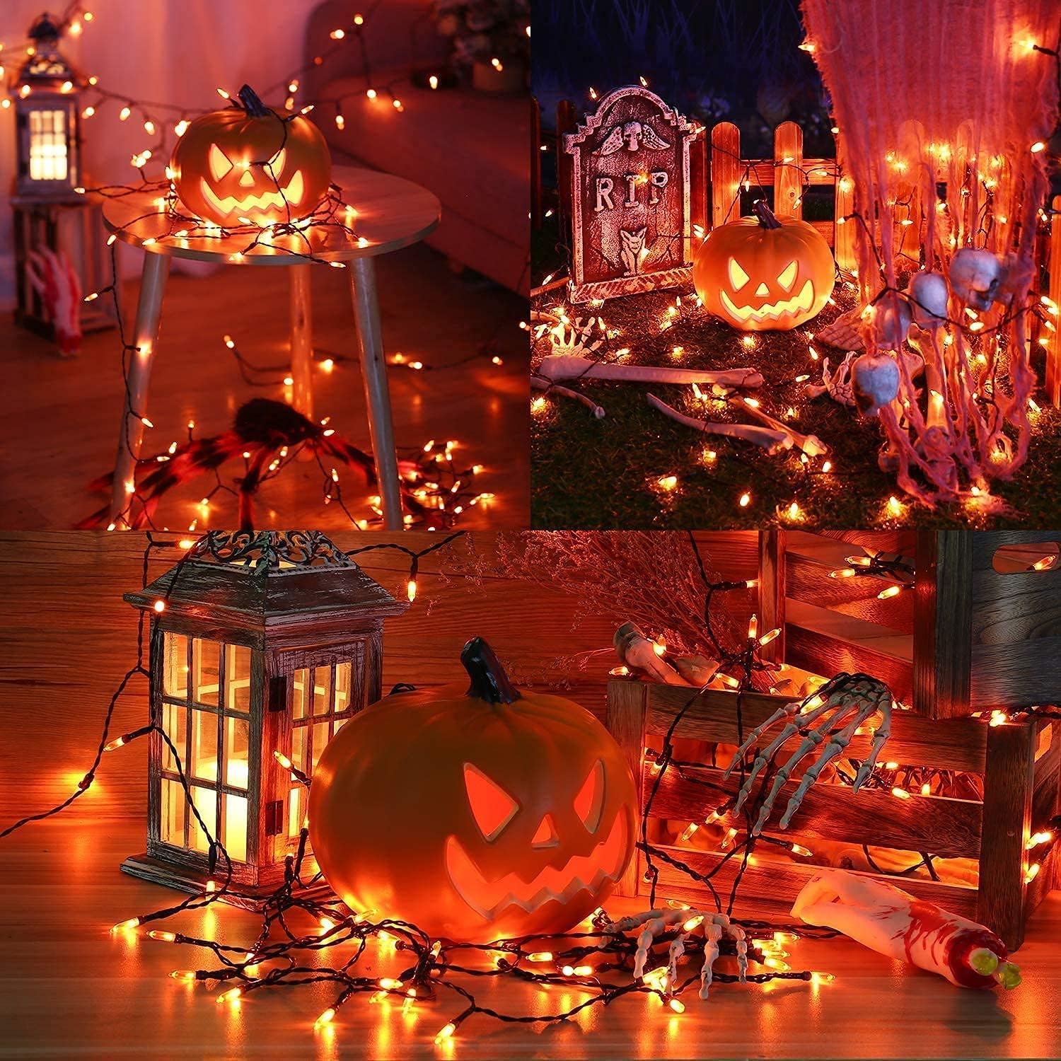 Thumbnail 6 de Joomer 33FT 100-LED Orange Halloween String Lights with 8 Modes and Timer