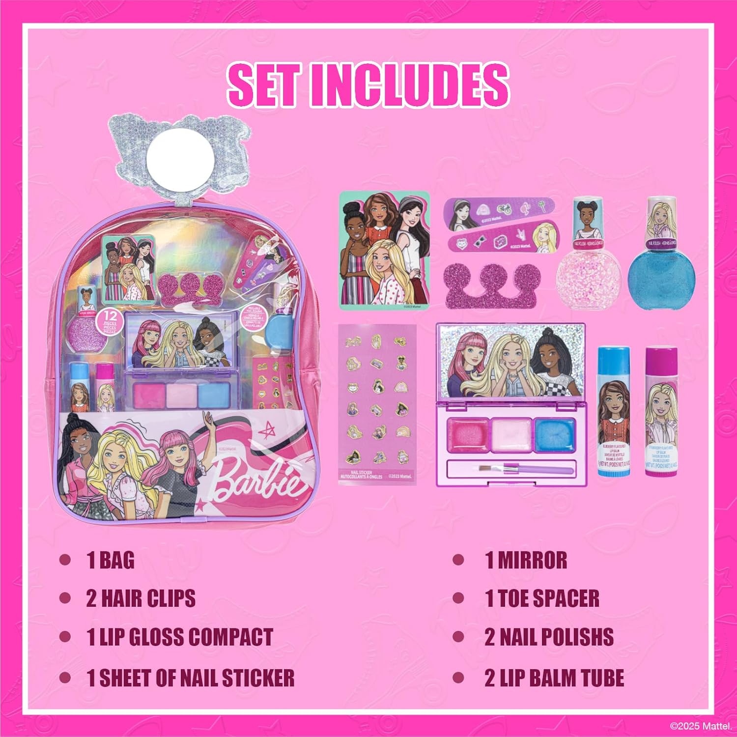 Detalle 2 de Barbie Townley 12 piezas colección maquillaje