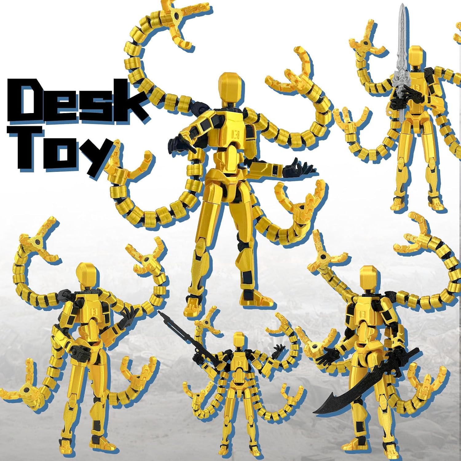 Thumbnail 6 de PkghoKids Poseable Robot Figure 7.2-Inch