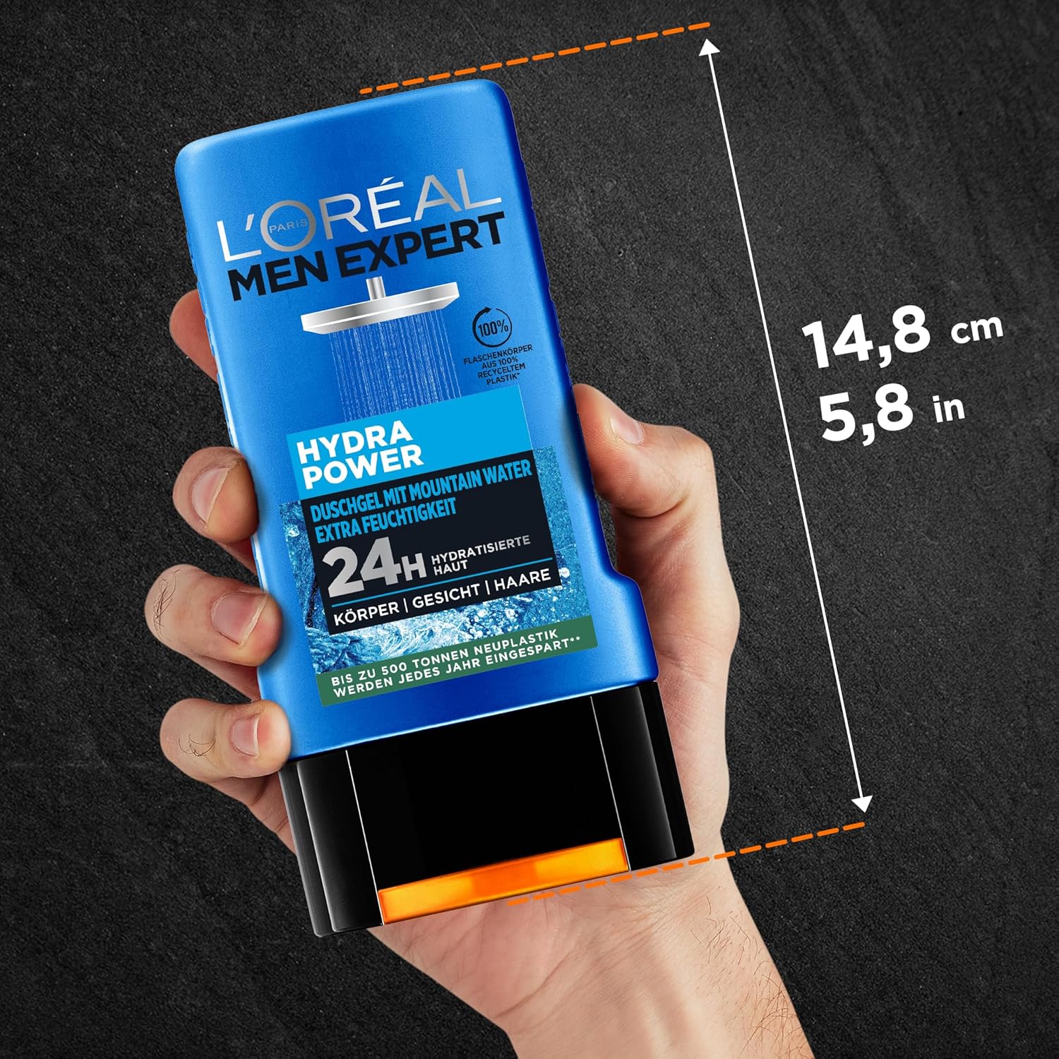 Thumbnail 4 de L’Oréal Men Expert Hydra Power Mountain Water – Gel douche et shampooing 5 en 1 pour homme