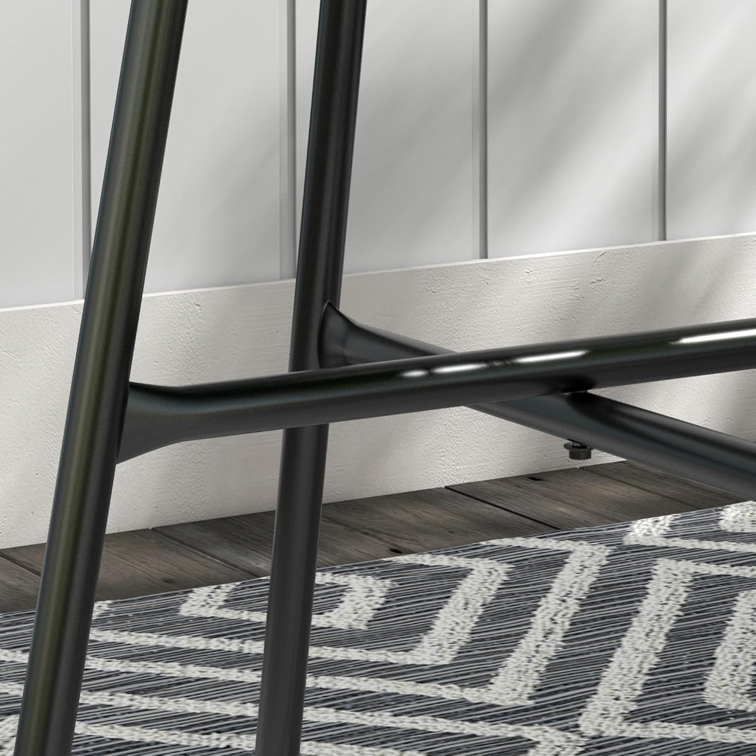 Thumbnail 6 de Table basse ronde Outsunny en résine, rotin métal et plateau verre trempé Ø50 cm – Gris