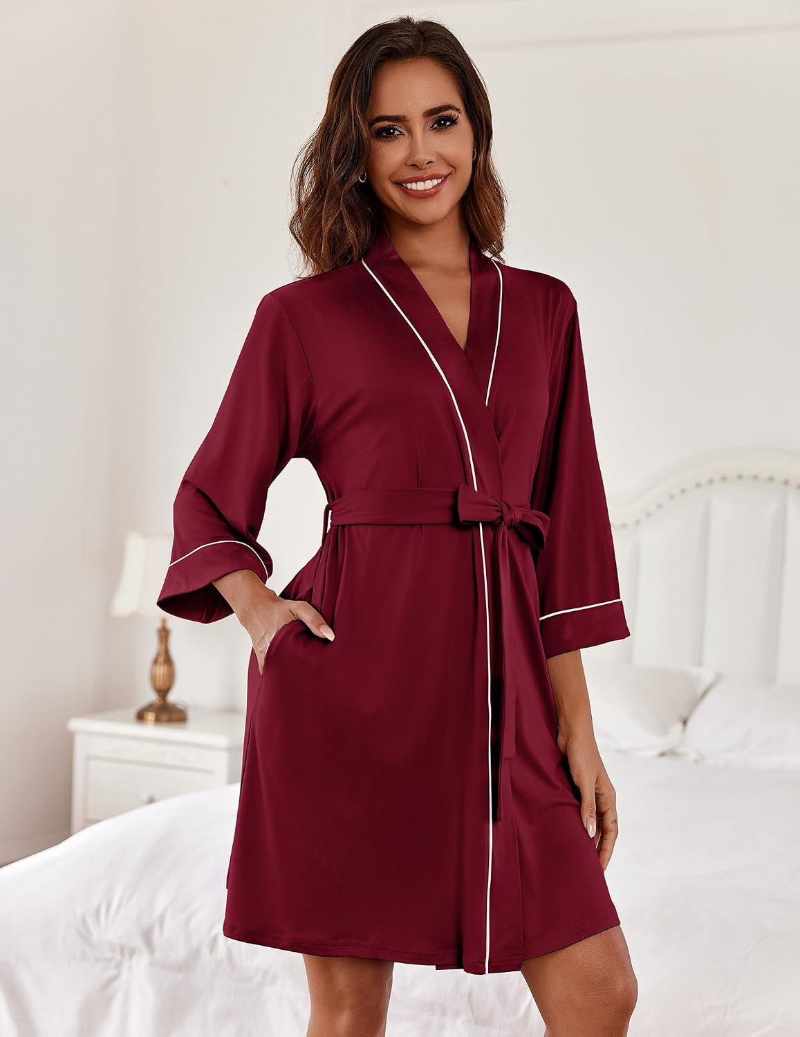Thumbnail 1 de Ekouaer Robe de Chambre Femme légère S-XXL