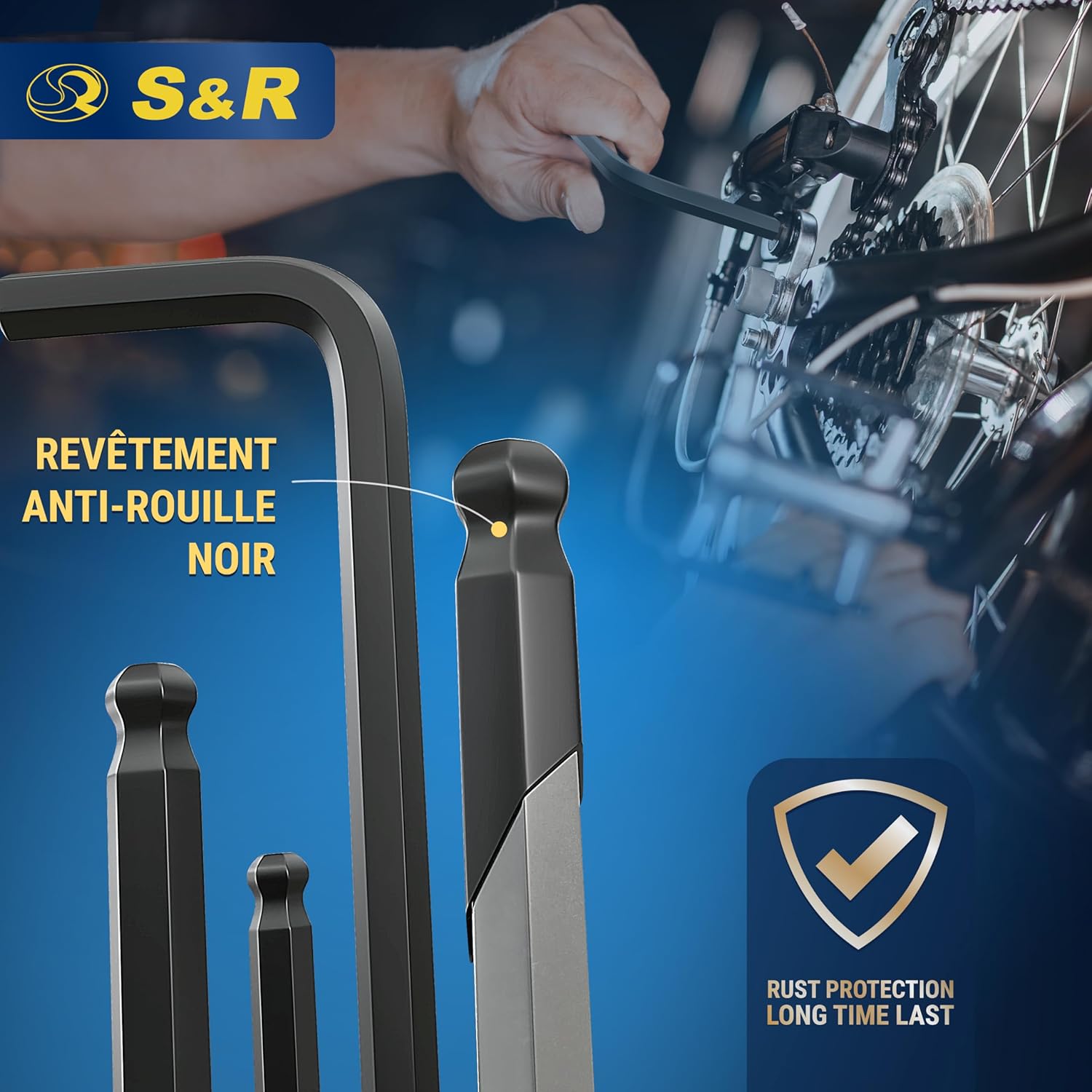 Thumbnail 4 de S&R 13 Clés Allen courtes vélo 🛠