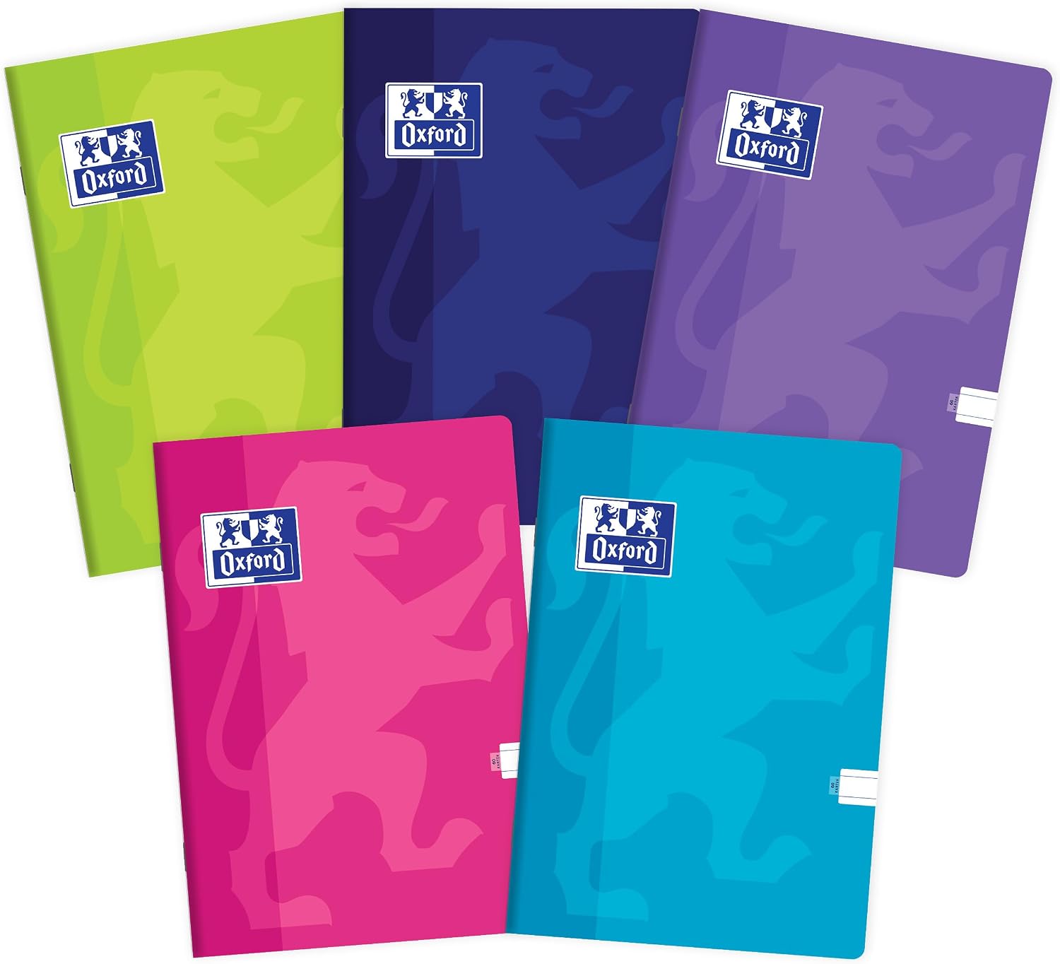 Detalle de Oxford Touch 400175561 notitieboek A4, gelinieerd, 5 stuks met kleurenmix