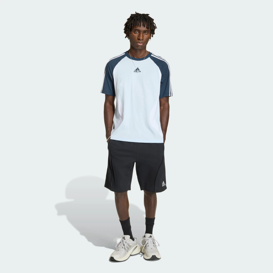 Detalle de Camiseta de algodón Adidas Adicolor Teamgeist — azul