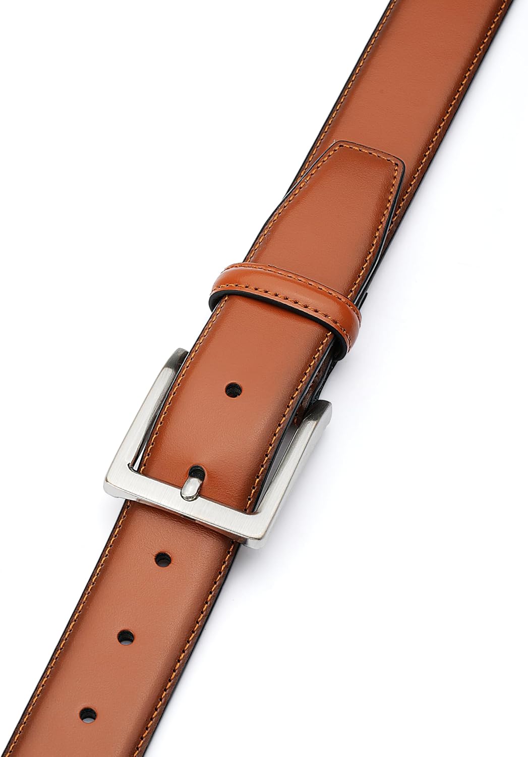 Detalle de MILORDE Men's Genuine Leather Dress Belt