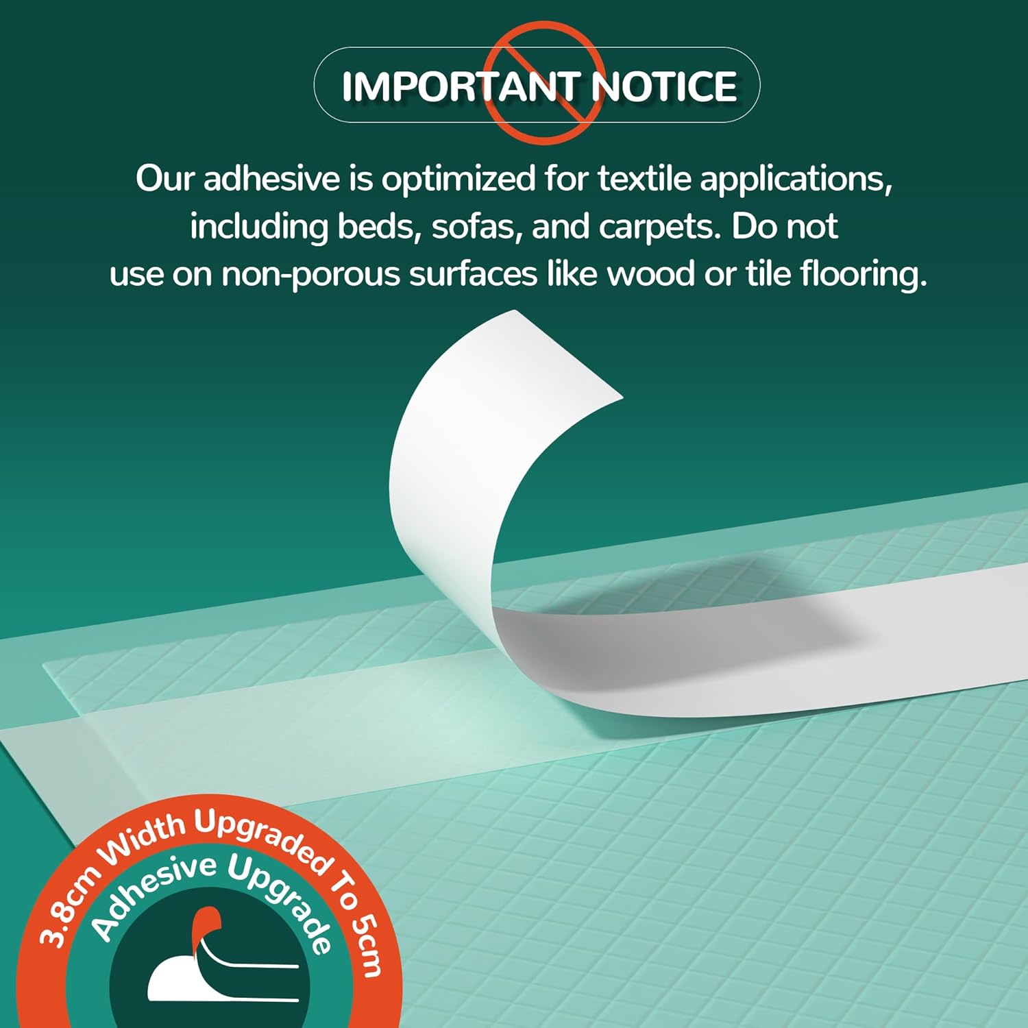 Detalle de MILDPLUS Bed Pads with Adhesive Strips 30'' x 36'' (30 Count) — Extra-Large Disposable Underpads
