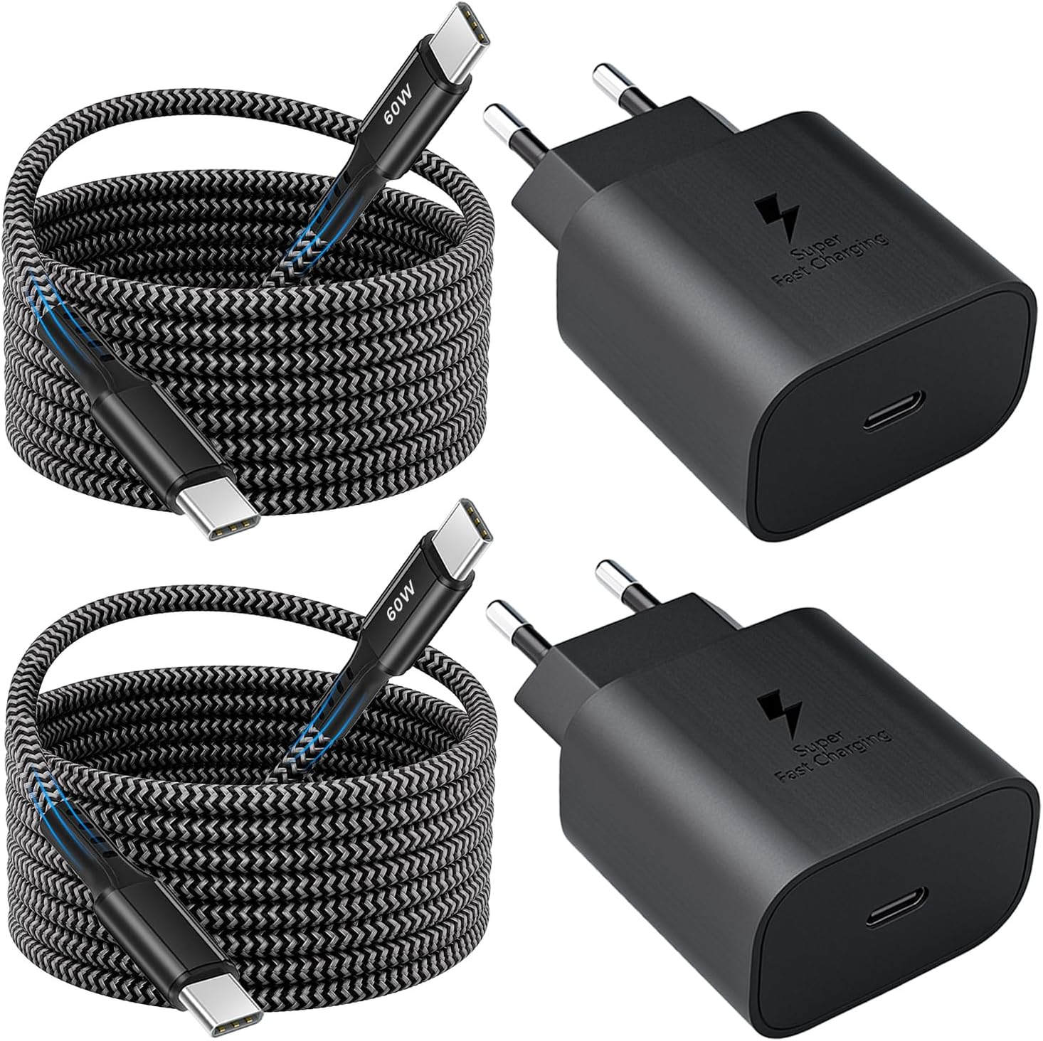 Detalle de 2er-Pack 25W USB C Ladegerät für Samsung