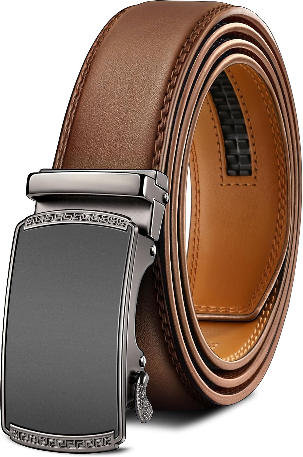 Detalle 2 de BULLIANT Men's Leather Ratchet Belt 1 3/8″ 👔