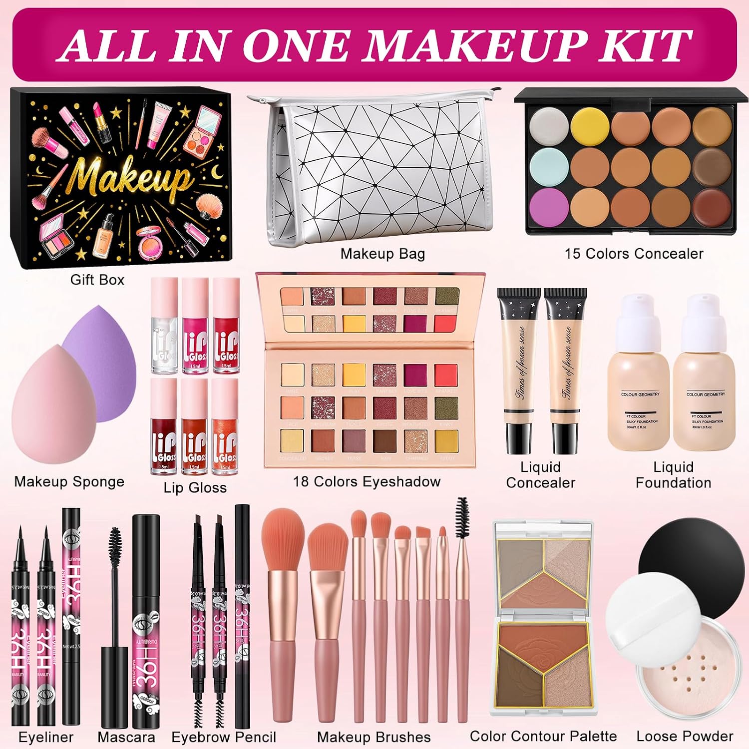 Detalle 2 de Coffret Maquillage Femme Tout-en-un 💄