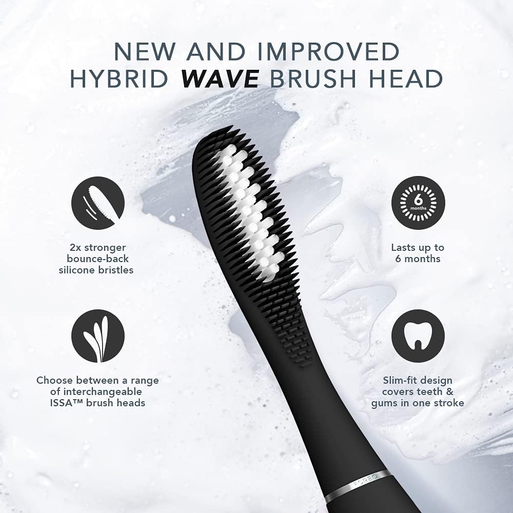 Detalle de FOREO ISSA Hybrid Wave testina 6 mesi 🪥