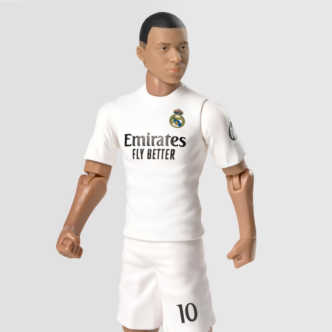 Thumbnail 6 de Megableu Kylian Mbappé-voetbalfiguur, 20 cm, 10 beweegbare gewrichtspunten