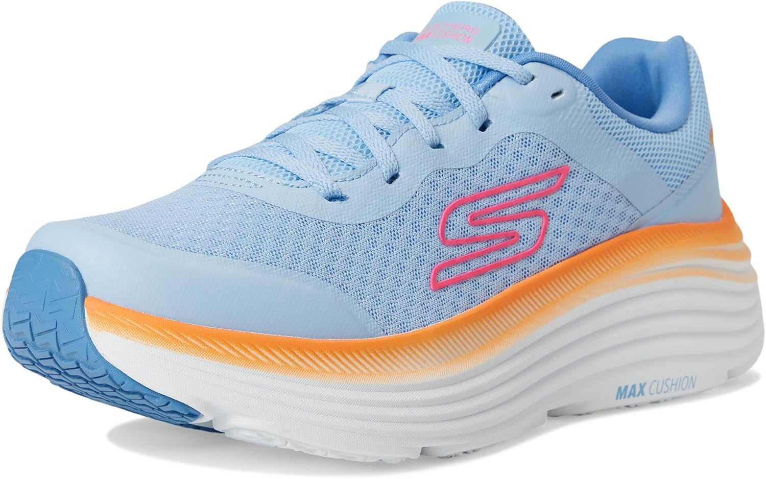Thumbnail 1 de Skechers MAX Cushioning Endeavour Canova para mujer (Blue Synthetic/Orange Trim) talla 39 EU