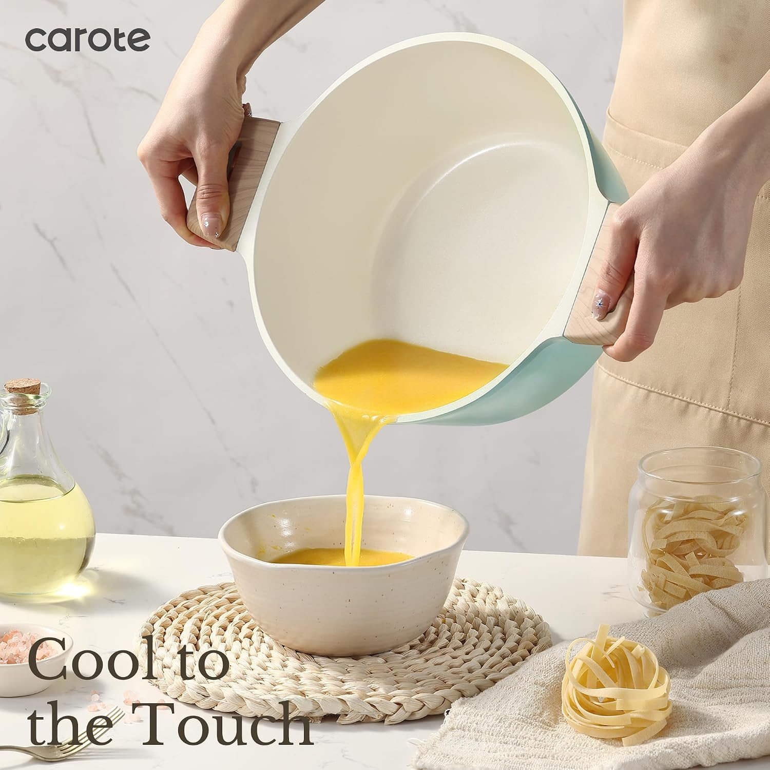 Thumbnail 4 de CAROTE 19pcs Pots and Pans Set with Detachable Handle – Nonstick, Induction Ready, Oven Safe