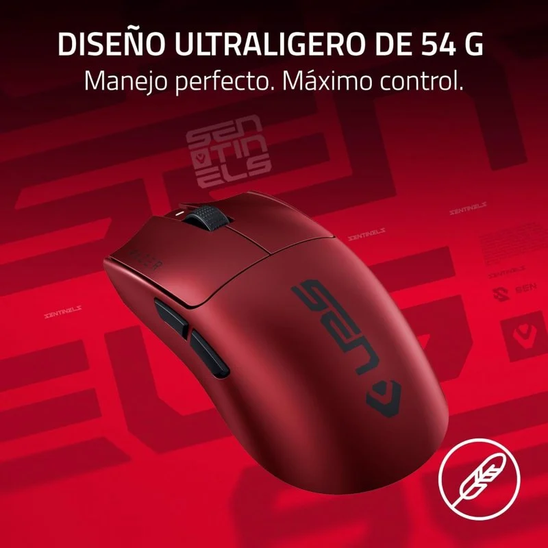 Detalle 2 de Razer Viper V3 Pro Sentinels Edition: ratón gaming inalámbrico de 35000 DPI (Rojo)