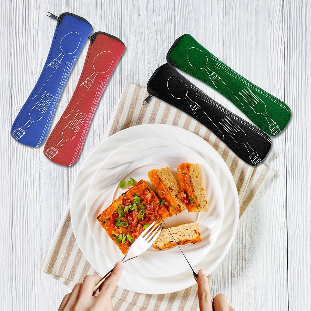 Thumbnail 6 de Vicloon Sac à Couverts 4 Pièces – Boîte portable avec éclair, idéale pour le camping et les déjeuners