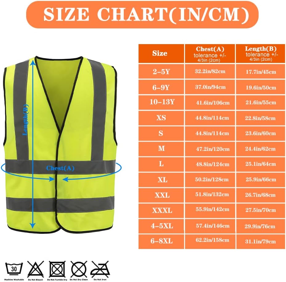 Thumbnail 1 de AYKRM Reflective Security Hi Vis Vest – high visibility waistcoat for safety and security work