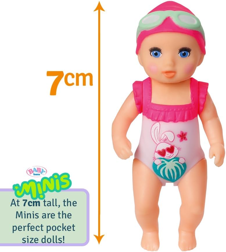 Thumbnail 2 de Zapf Creation Baby Born Minis Set avec Baignoire & Amy 906101 – Poupée de 6,5 cm avec Accessoires exclusifs et Corps Mobile