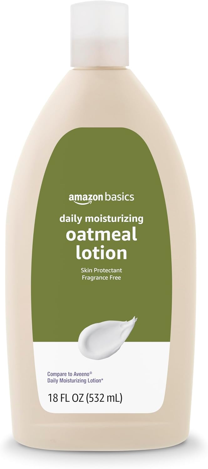 Thumbnail 1 de Amazon Basics Daily Moisturizing Oatmeal Body Lotion (Fragrance-Free, Non-Comedogenic) — 18 fl oz (Pack of 6)