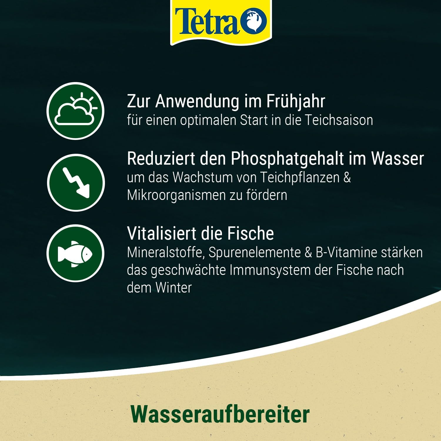 Detalle de Tetra Pond SeasonStart 250 ml – Teich nach dem Winter aktivieren